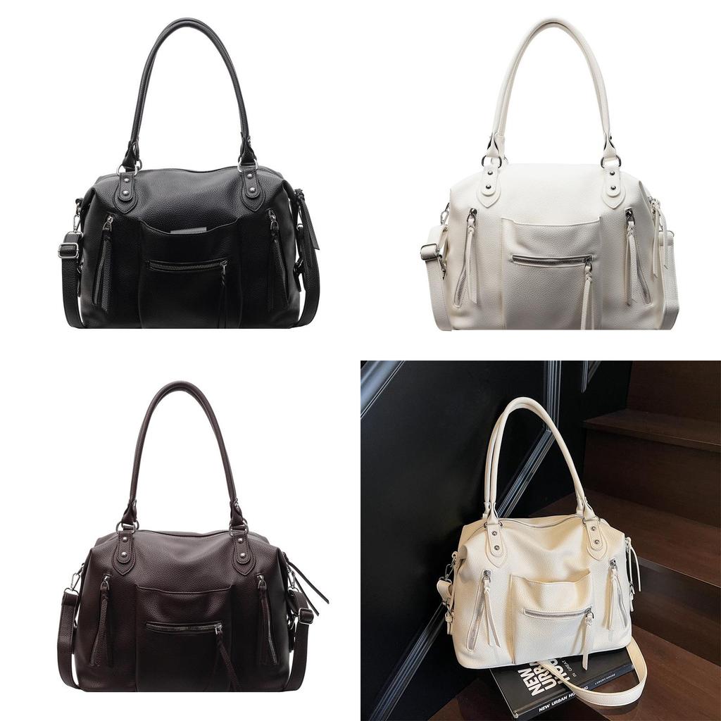 Retro Chic Women Pu Bag With Large Size And Multiple Shoulder Straps For Everyday Carry