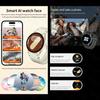 2025 Watch 7 Mini Smart Watch Men Women AMOLED HD Screen Compass Heart Rate Fitness Sport Waterproof Bluetooth Call Smart Watch