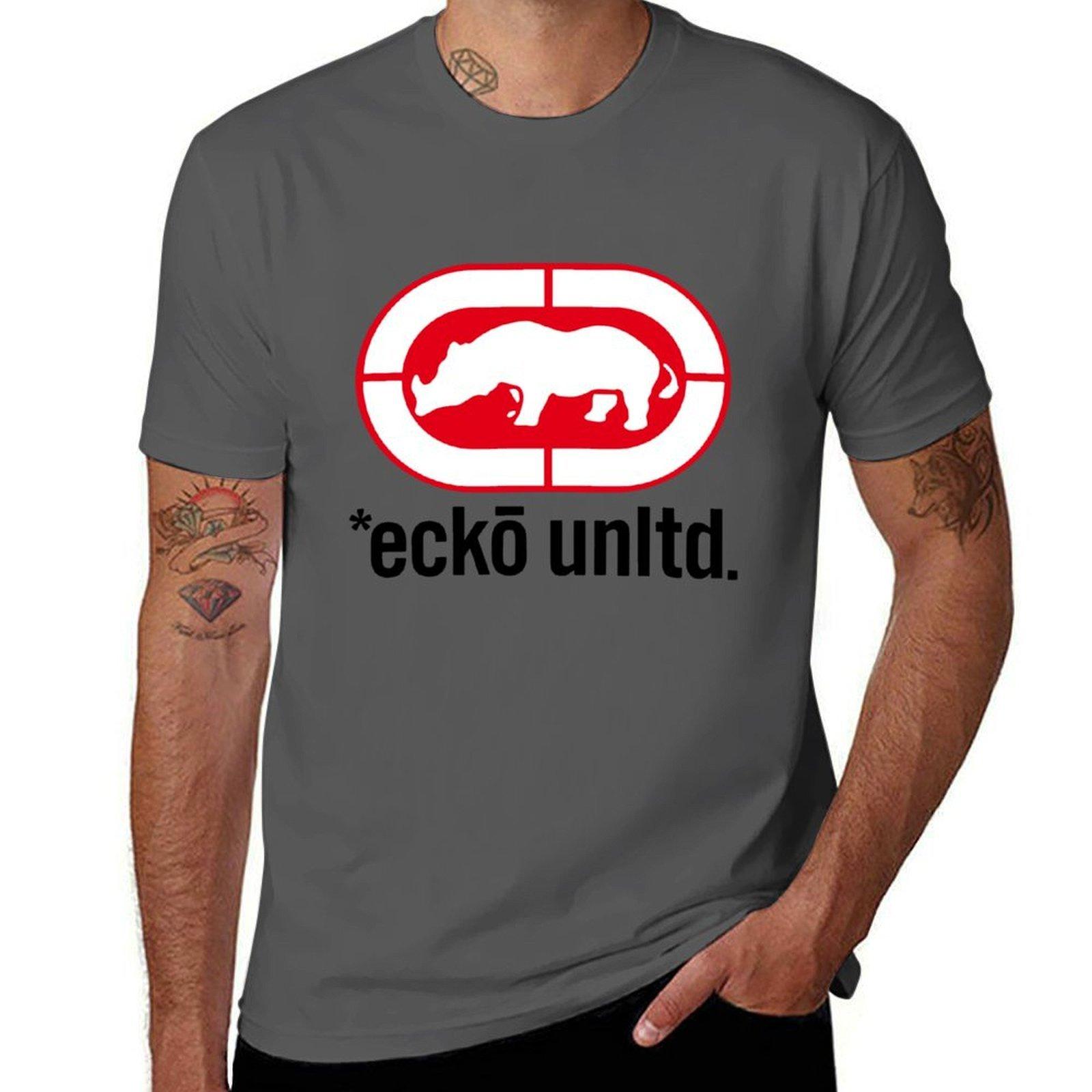 XIXI Fashion Red Rhino - Ecko unltd. - Origineel Nostalgisch Streetwear T-shirt heren t-shirt katoenen t-shirts katoen 100% T-shirt L