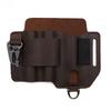Outdoor EDC Cowhide Tool Holster Multitool Sheath Camping Survival Flashlight Pocket Organizer Key Holder Genuine Leather Tools