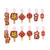12pcs/set Hangable New Year Bonsai Hanging Tag Decorative Fortune Tree Small Pendants  Christmas