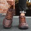 Wiosna / Jesień Męskie Trampki Casualowe za Kostkę Ręcznie Robione Skórzane Buty Plus Size 39-48 Męskie Buty Casualowe