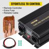 Pure Sine Wave Inverter 2500W Power Inverter DC 12V AC 230V, Car Inverter USB Port LCD Display Remote Controller, Safety Protections, Power Converter