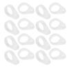 50Pcs Hearing Aid Silicone Loop Flexible Replacement Hearing Aid Clip Adaptor for Hearing Aid Lanyar
