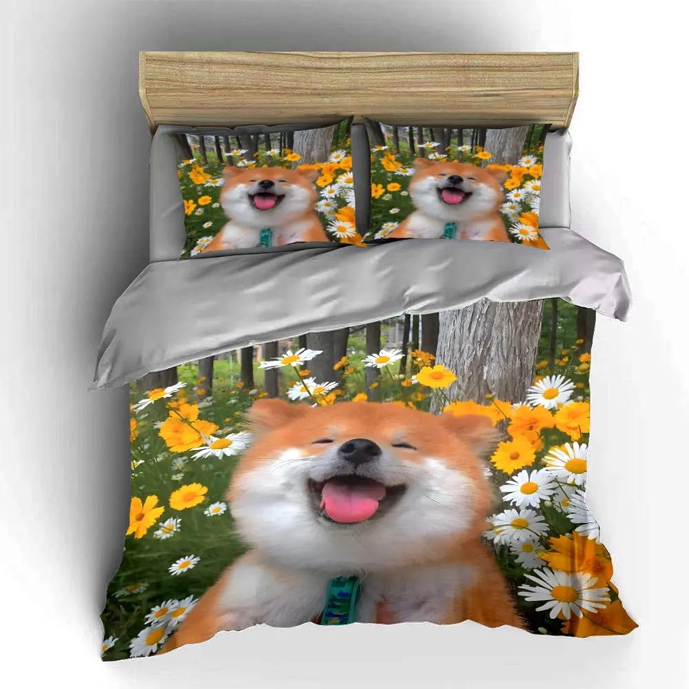 "Floral Dog Accessories Set" Multiple sizes kid's and adults' bedroom Exquisite 3PC bedding set, gift
