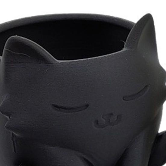 Yousheng 3D Printed Cat Planter Pot Indoor Outdoor Animal Shape Succulents Herb Plants Flower Pot Container Home Balcony Garden Decoration