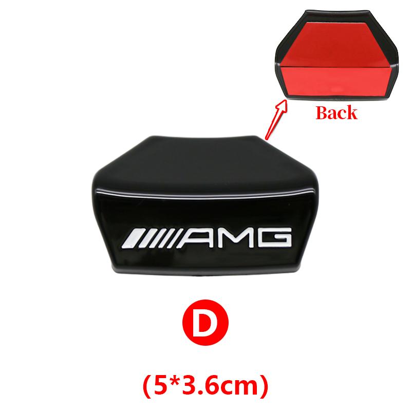 3D ABS Car Steering Wheel Emblem Sticker Interior Badge Accessorie For Mercedes Benz AMG W205 W168 W108 AMG W176 W204 W212 GLC
