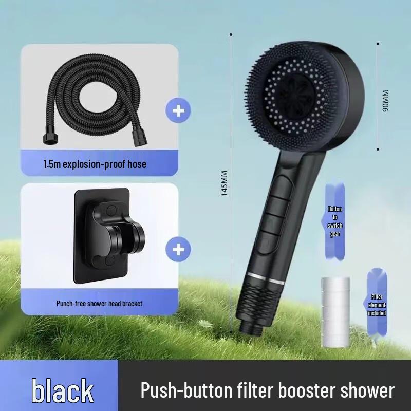 YIXI Pressurized Shower Head Set