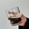 Ins Style Glass Cup With Raindrop Pattern Luxury Coffee Mug For Home Office Milk Juice Drinkware Gift.
