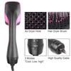 3 Modes Adjustable Hair Dryer 10 Levels Smart Temp Multifunctional Hair Curler Nylon Bristles Anti-frizz Professional Hair Brush