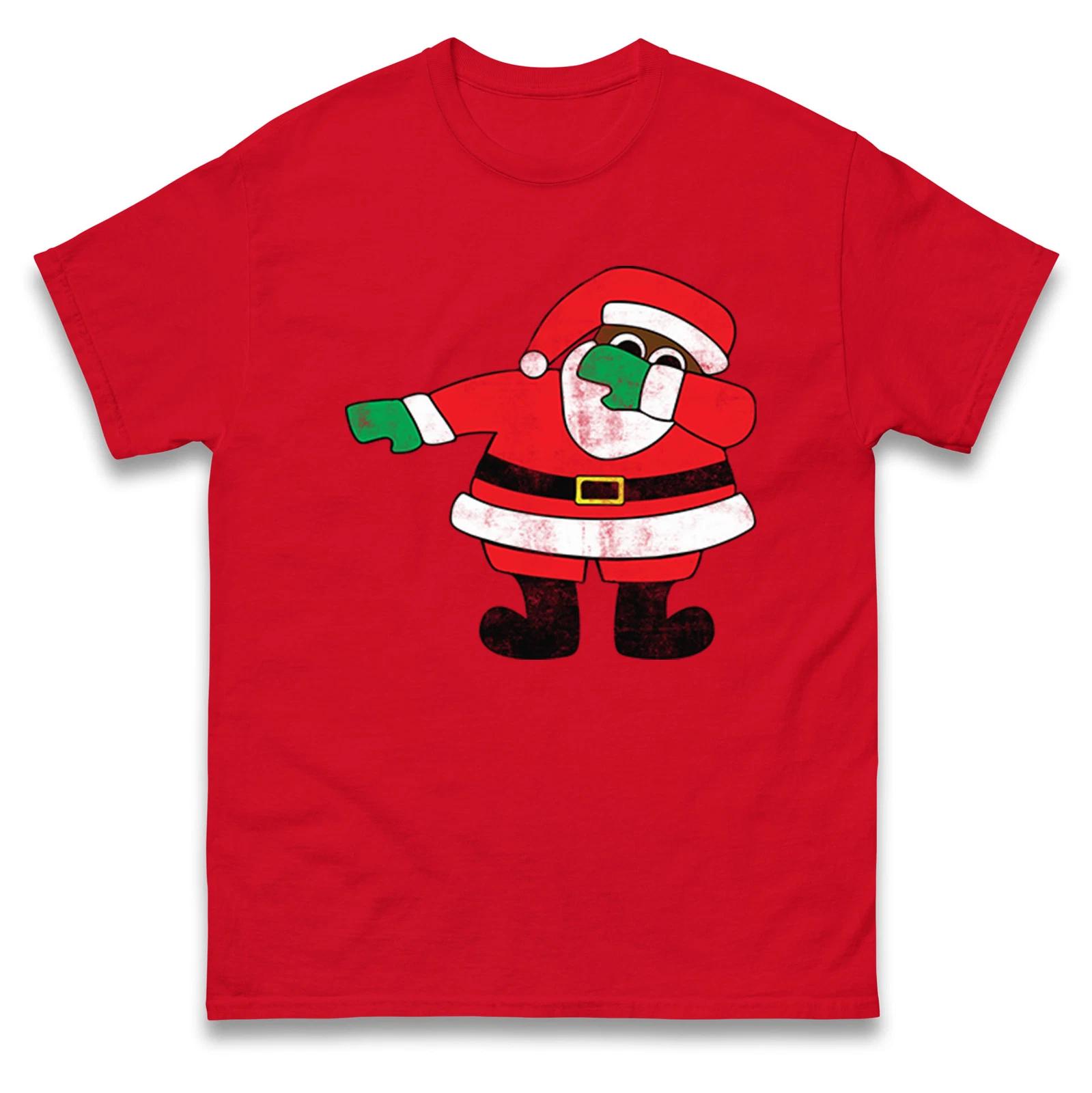 Santa Dab Dance Christmas T Shirt,Offensive Christmas Tee,Ugly Christmas Tee 4XL