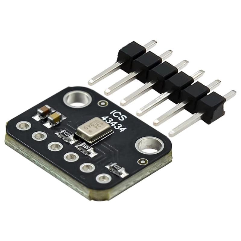 

ICS-43434 I2S Мікрофони MEMS з низьким енергоспоживанням Модуль I2S Інтерфейси Для SAMD21 RP2040