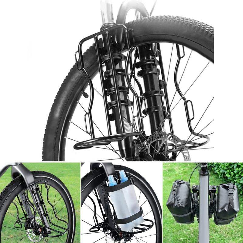 Mountain Bikes Pannier Rack Cycling Equipment Stand Footstock Bicycles Front Rack, Bike Luggage Tourings Carriers Rack
