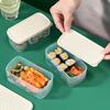 1Pcs Mini Refrigerator Crisper Small Lunch Box Plastic Airtight Jar Storage Box Kitchen Insulated Lunch Box Organizer Snack Box