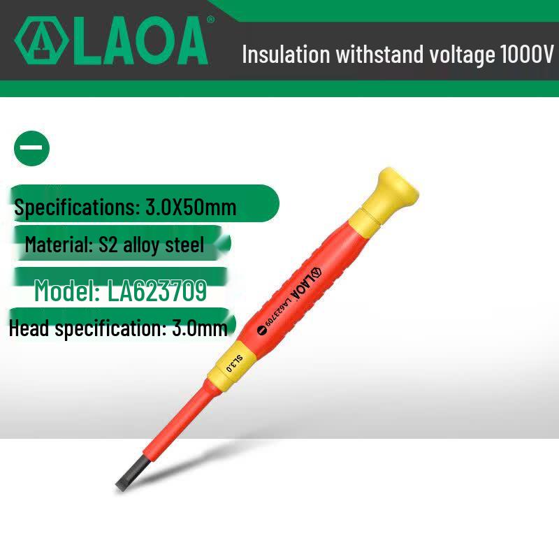 LAOA Insulated Precision Flathead Screwdriver