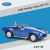 1/36 Scale Welly 1965 Shelby Cobra 427 S/C Alloy Car Model Diecasts Metal Toy Vehicles Car Model High Simulation Collection Childrens Gifts