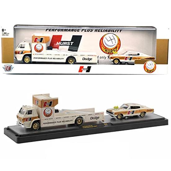 

M2 MACHINES Scale Auto Haulers Release 42 Dodge L600 COE 1966 Dodge Charger 164 1966 & Hemi [Item] чорний