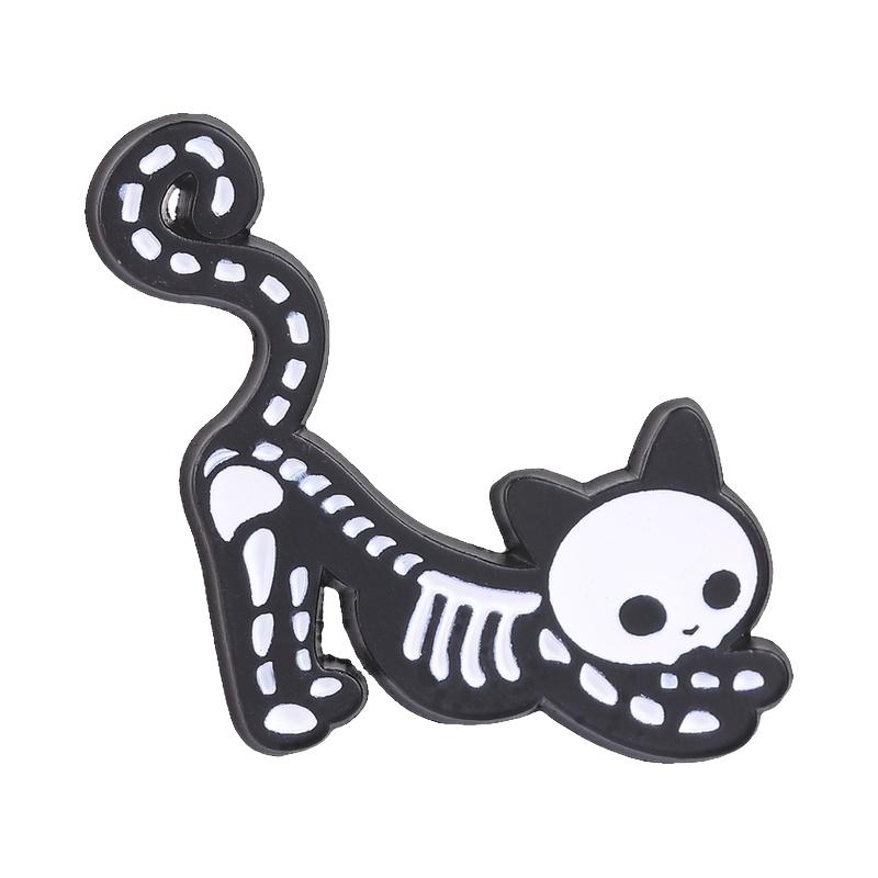 Cutee Black Cat Enamel Pins Cartoon Kitten Void Loading Kawaii Animal Brooches Lapel Backpack Badge Jewelry Gifts for Friends