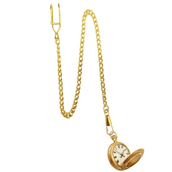 2Pcs Men Pocket Watch Chain Heavy Duty Lightweight Vintage Alloy Clip-on Pocket Watch Chain Fashion Jewelry Replacement Accessory