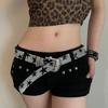 Vintage Five-Pointed Star Belt Y2K Jeans Decor Adjustable Shiny Star Waistband  Dress Decoration