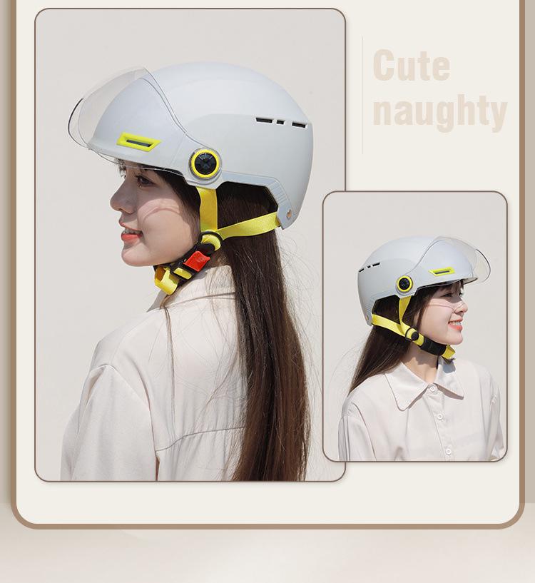 Certified Unisex Electric Motorcycle Half Helmet - Summer Sun Protection & All-Season Safety