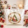 Christmas Printed PVC Waterproof Tote Bag Amazon European and American Women Commuter Shopping Handbag