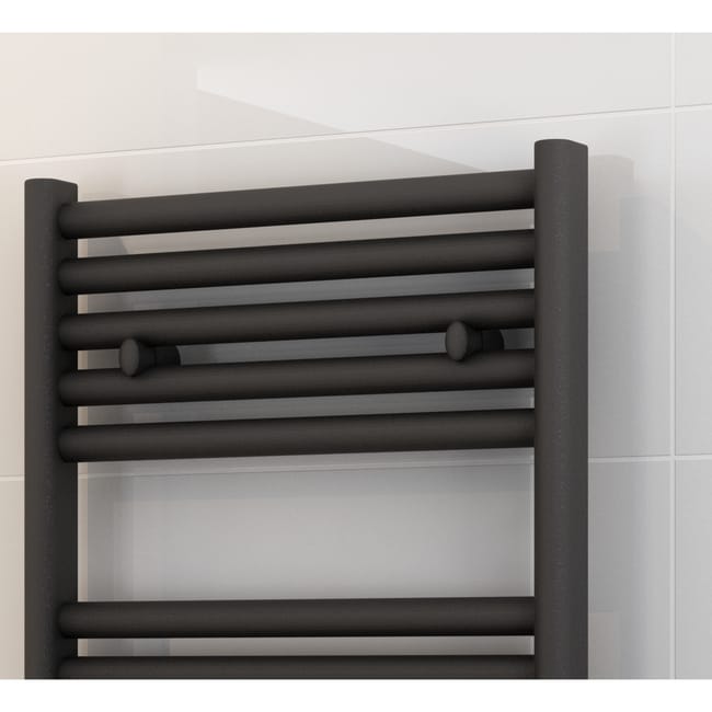 Luxrad Ares bathroom radiator 648 x 450 mm matt black 9005 MAT 312W