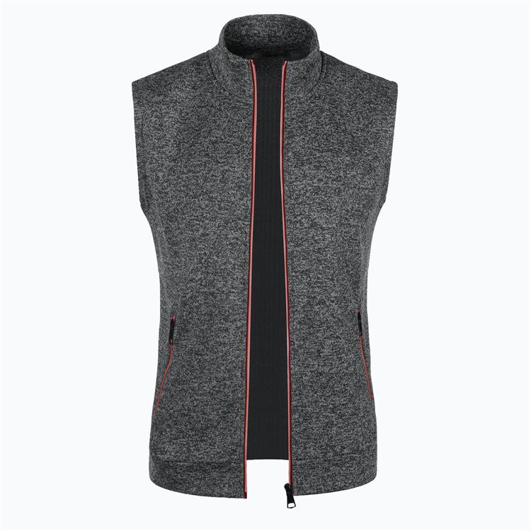 Men's Autumn/Winter Slim Fit Hooded Zipper Fleece Vest