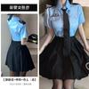 Pleated Skirt Cosplay Sexy Adult Products Career Sex Blue Policewoman Suit Seduction