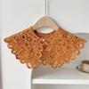 Knitting Fake Collar Solid Color Clothes Accessories Casual Detachable Collar  Women Ladies