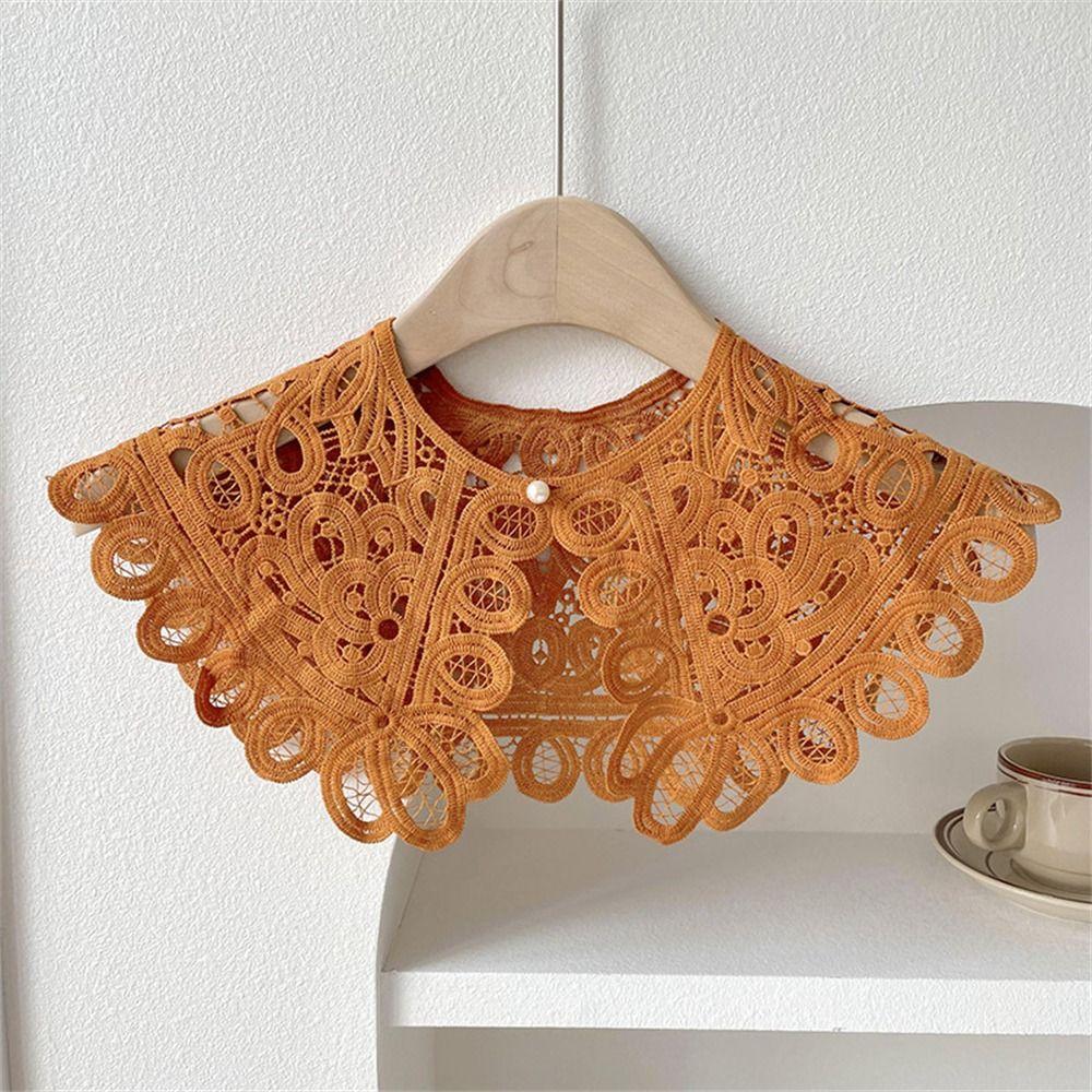 Knitting Fake Collar Solid Color Clothes Accessories Casual Detachable Collar  Women Ladies