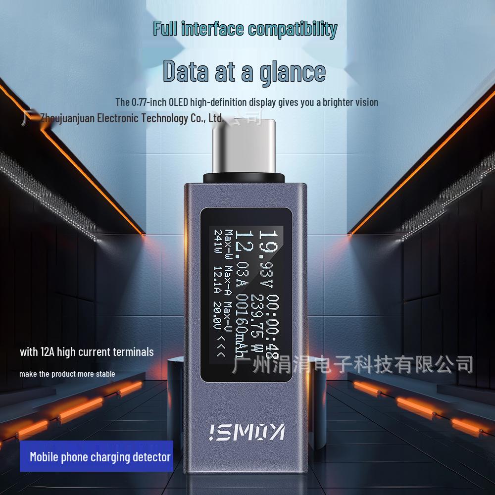 240W Fast Charging Type-C Digital Tester for Mobile Devices