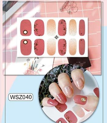Personality 3D Bronzing Nail Sticker Short Full Coverage Nails Tips Glue Applique Decoration