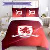 Middlesbrough Football Printed 3 Pieces Bedding Set, Comfortable Skin Friendly Bedroom Duvet Cover Set