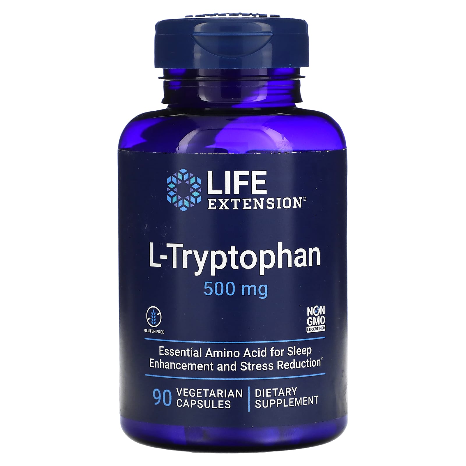 

Life Extension, L-Tryptophan, 500mg, 90 Veggie Capsules
