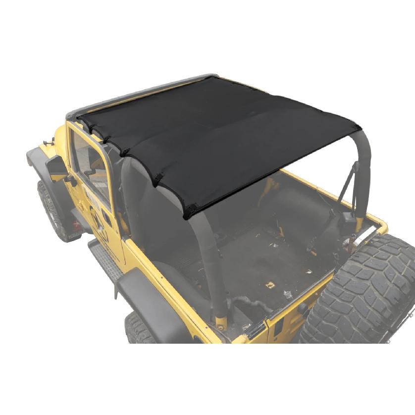 Leather Soft Roof Mesh Bikini Top Sunshade Cover UV Sun Insulated Net for Jeep Wrangler TJ 1997-2006 Car Exterior Accessories