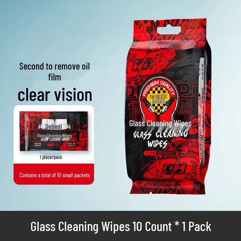 Glass Oil Film Remover Wipes