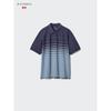 Uniqlo Japan Dry Kanoko Border Polo Shirt