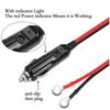 Charger Cable for Motorcycle Battery Terminal To SAE Quick Extension Cord Cable Connector for Battery Charger/Maintainer