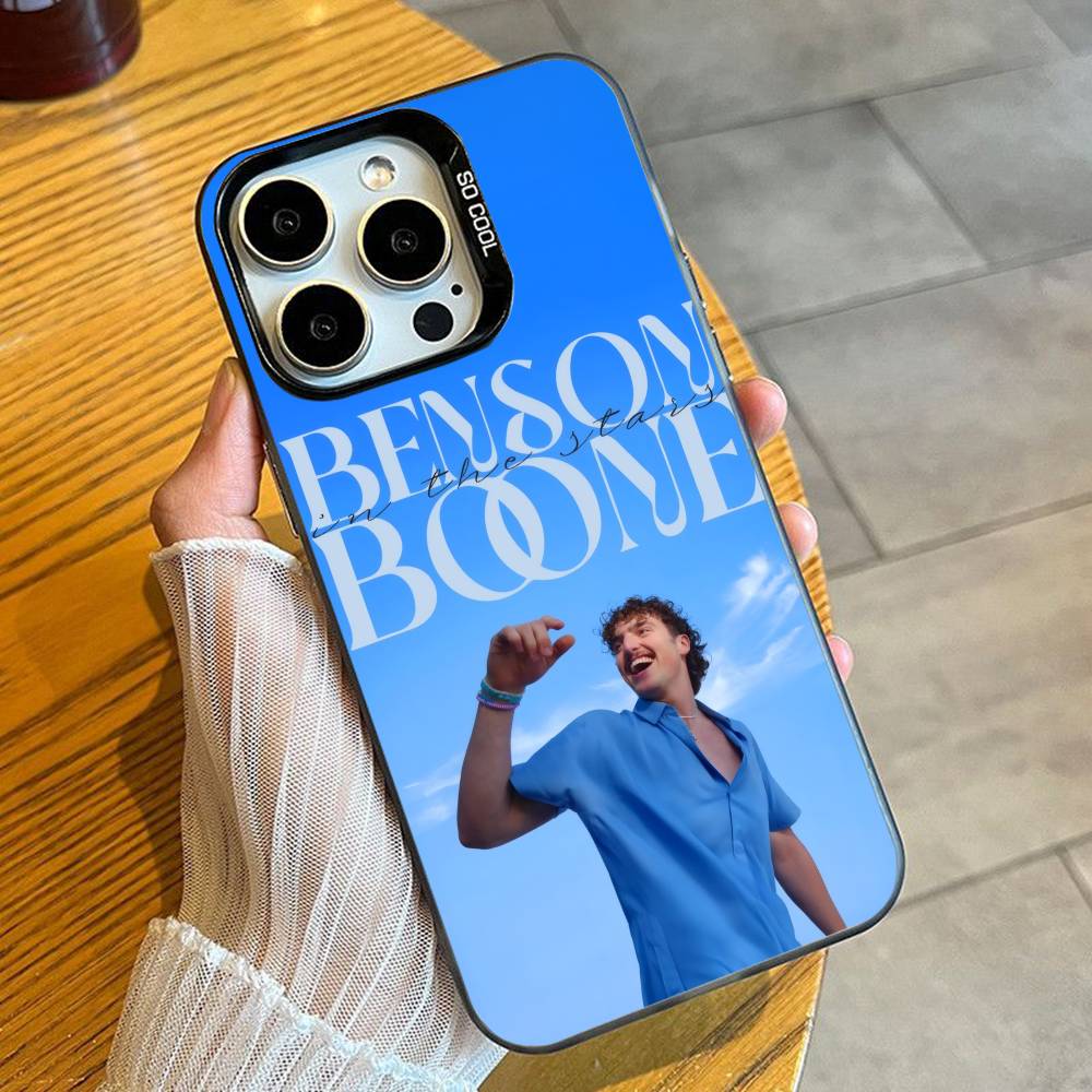 Fan Art B-Boone-e Bear BensonS Phone Case For iPhone 16 17 15 14 12 13 Pro Max Black Candy Matte Shockproof Cover