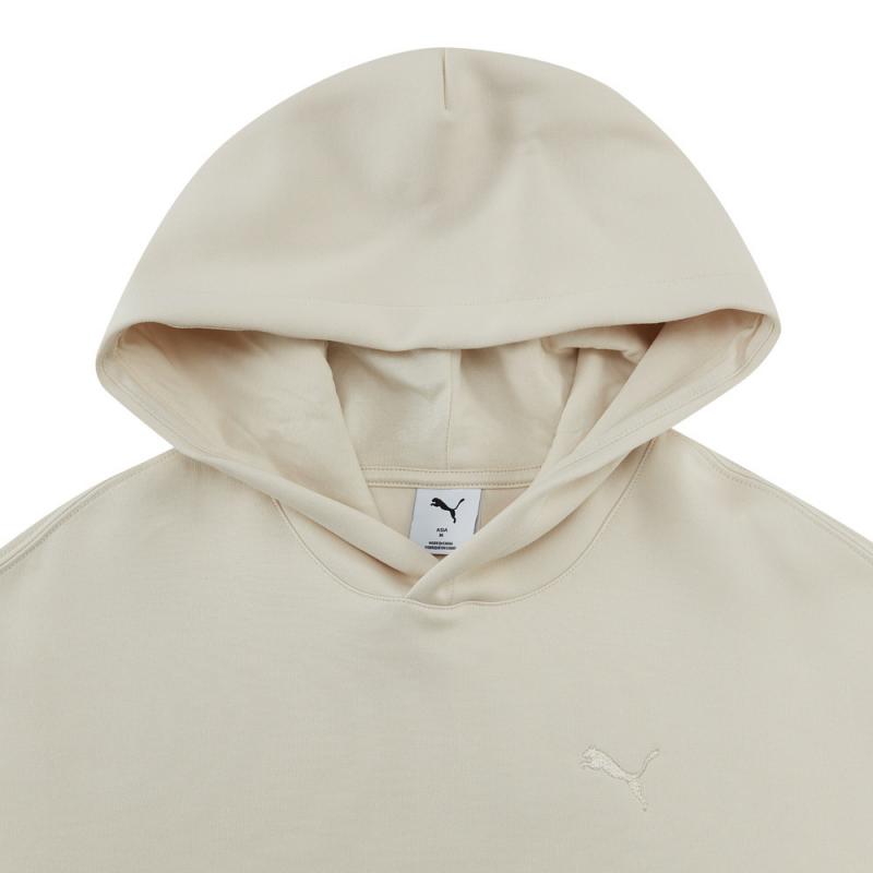 Puma Fashionable Minimalist Hooded Sweatshirt Unisex Sweatshirt Snow-White 631384-87