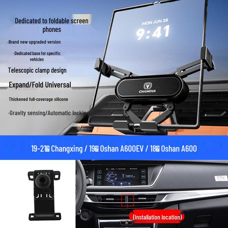 Foldable Mobile Phone Holder for Changan Eado/Deep Blue/Ounuo/CS55/Benben/CS75/Coser/Oshan Vehicles