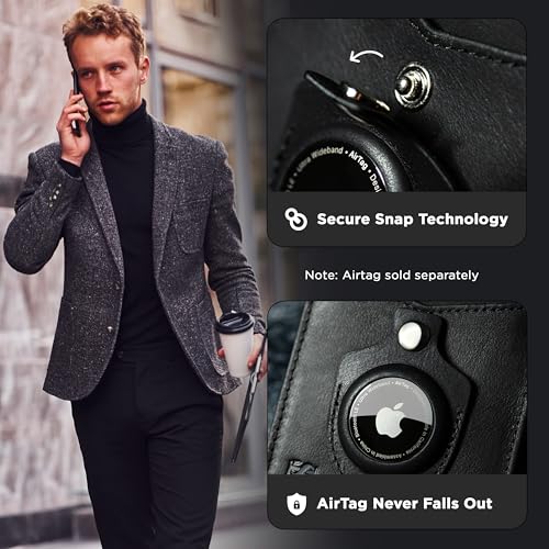 SERMAN BRANDS Portafoglio con Fermasoldi - Portafoglio da Uomo Sottile per Tasca Anteriore Porta Carte con Blocco RFID Pieghevole Mini Minimalista, 4,3 pollici x 3,1 pollici x 0,6