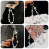 Hand-beaded Mobile Phone Lanyard Strap Crystal Car Keychain Fashion Phone Hand Rope