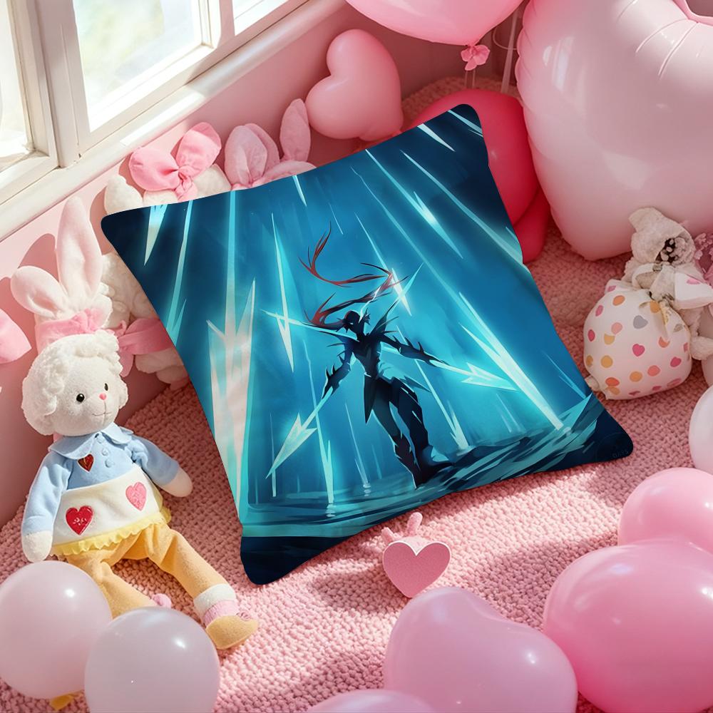 Game Deltarunne Cushion Cover Pattern Printed Pillowcase for Living Room Sofa Cushion Cover & Bedroom Decor