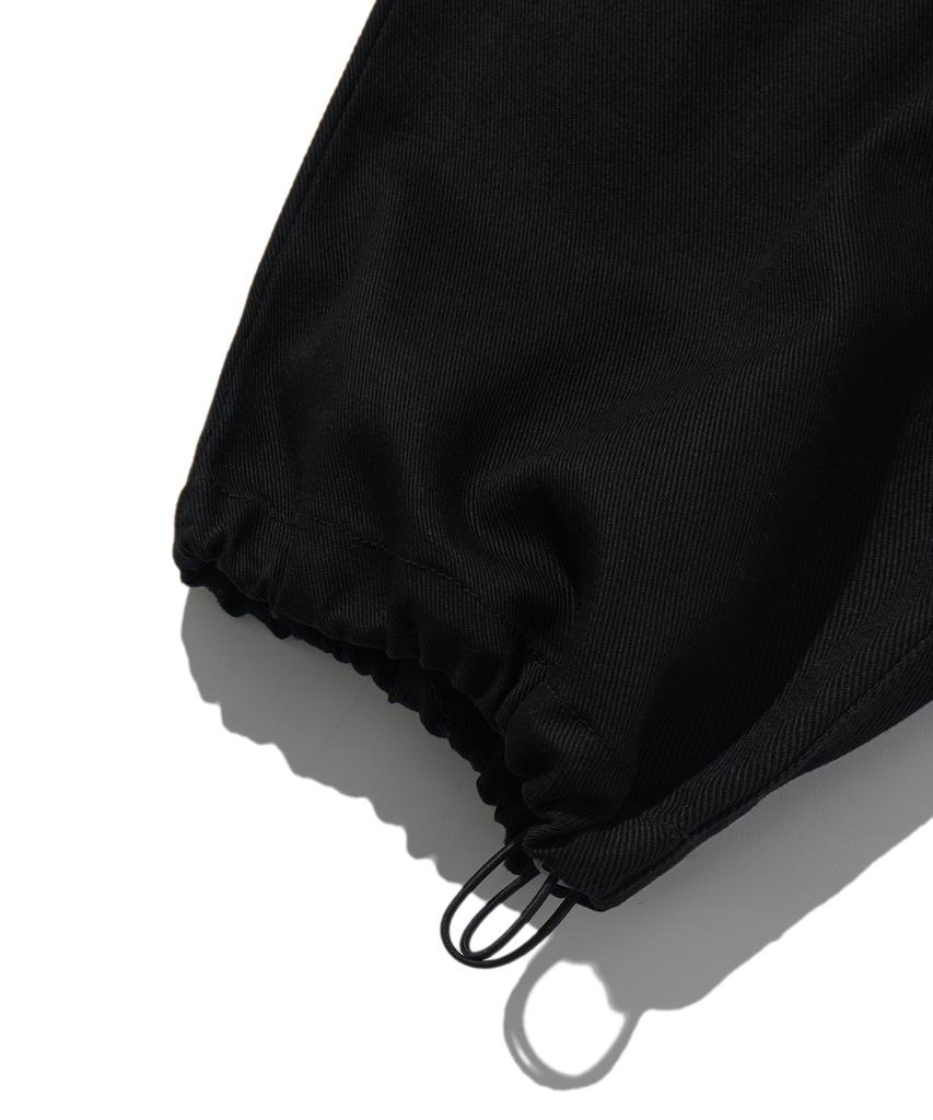 URBANDTYPE Cotton Wide Cargo Pants_Black_Pl179
