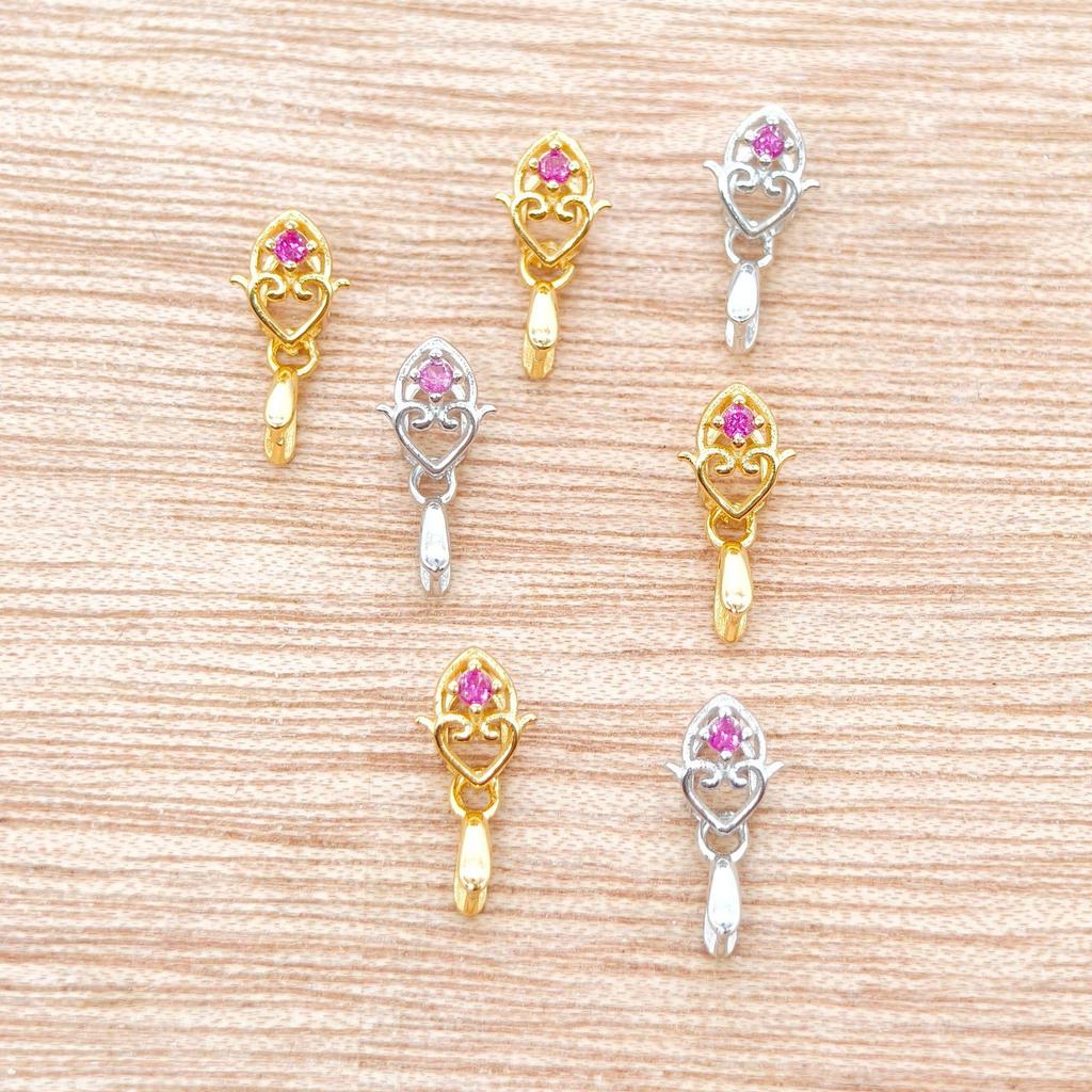 2025 Jade Pendant & s925 Silver Guanyin Buddha Clip Necklace Accessory