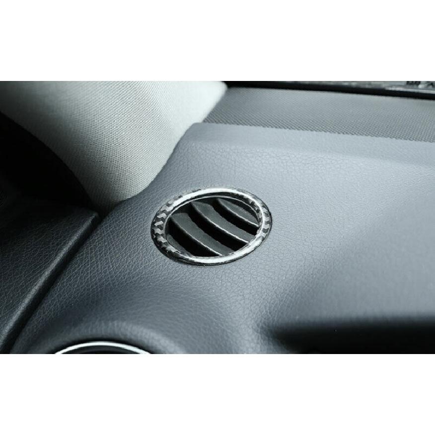 Real Carbon Fiber Dashboard Side Vent Overlay Cover For Benz C-Class 2007-2014