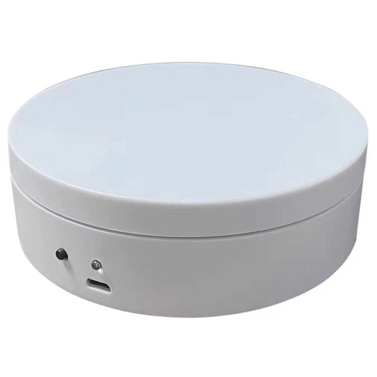 

Вращающаяся подставка для дисплея Вращающийся моторизованный поворотный стол Электрическая вращающаяся платформа для дисплея Простая в использовании белый