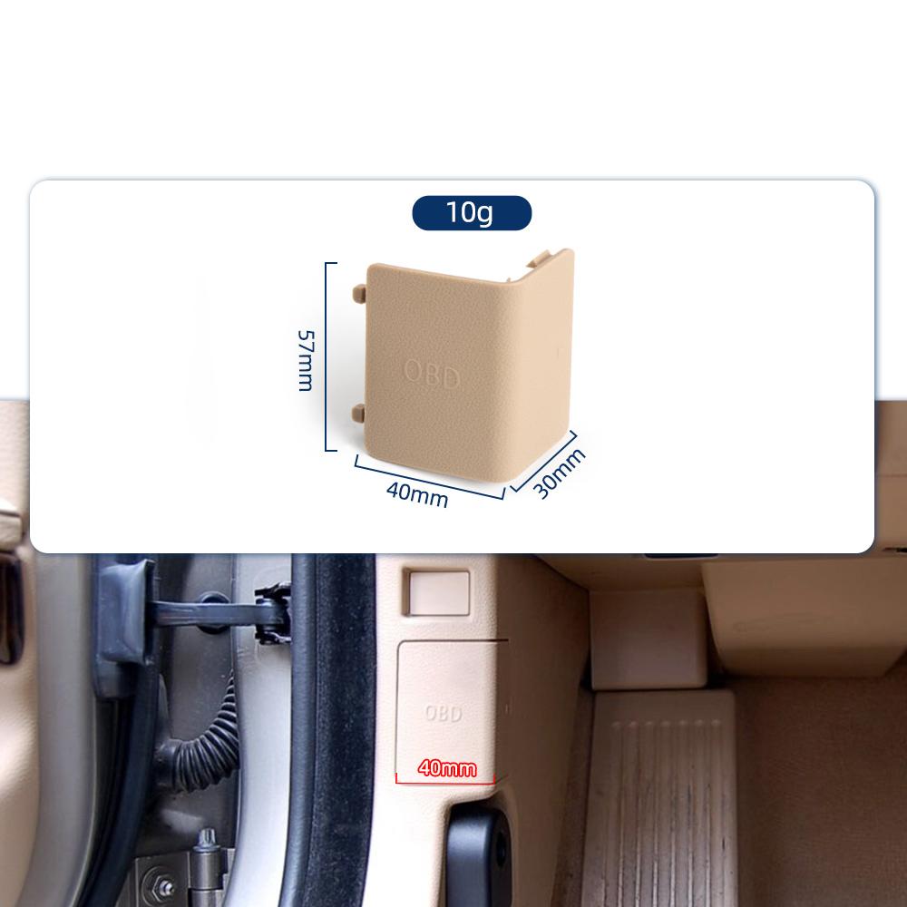 For BMW 3 Series E90 E91 E92 E93 LHD OBD Diagnostic Plug Cover Black Kick Panel Trim Cap OEM 51437147538 for Vehicle Maintenance